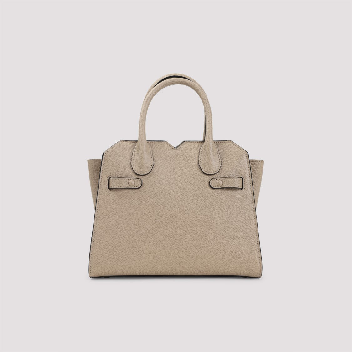Valextra Structured Mini Handbag With Top Handles