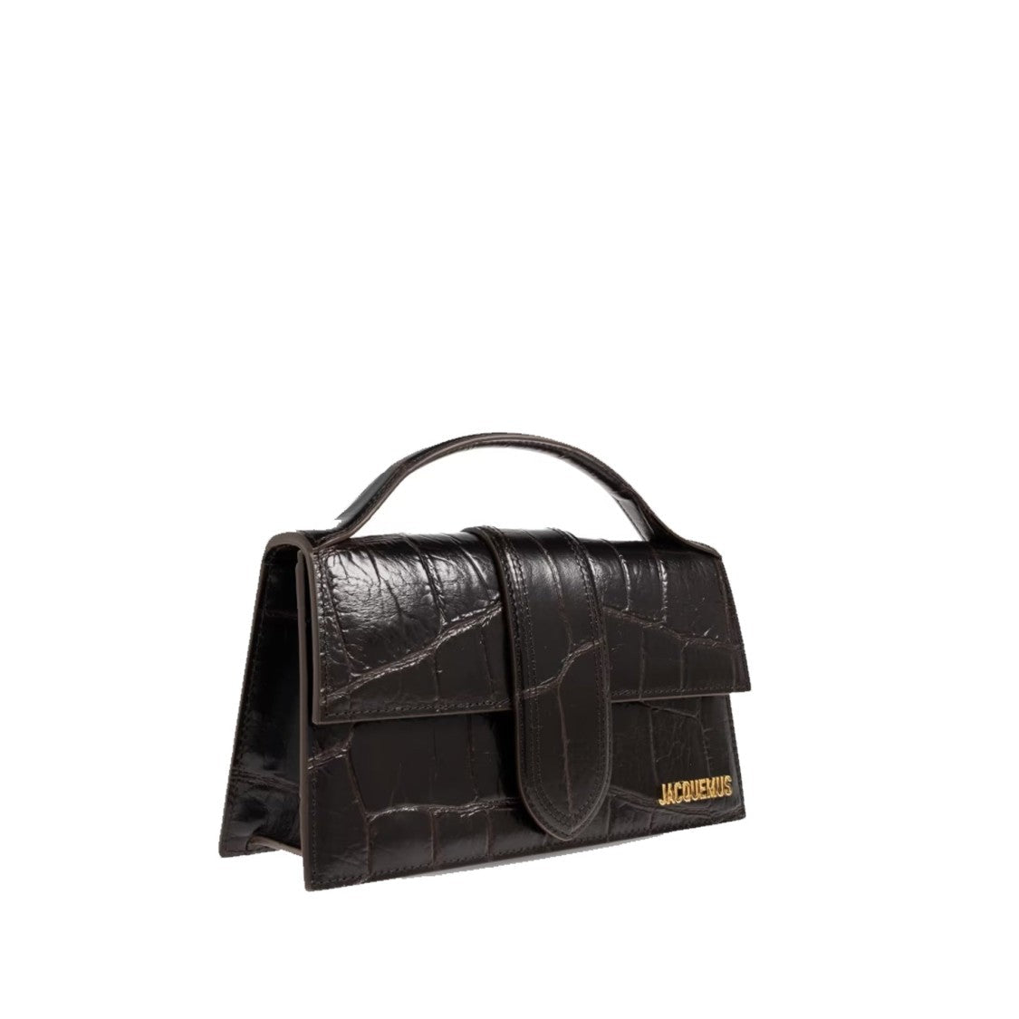 Jacquemus Crocodile Effect Leather Le Grand Bambino Shoulder Bag