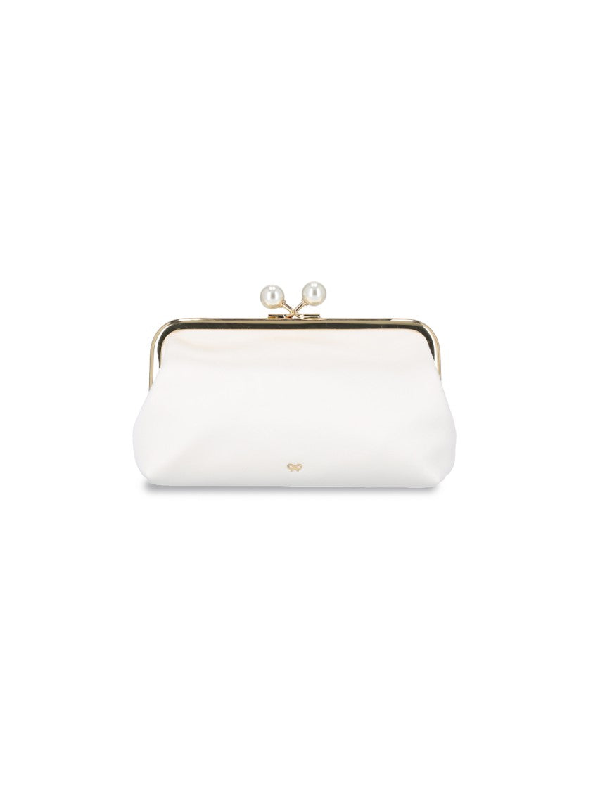 Anya Hindmarch Pouch In White Viscose Blend