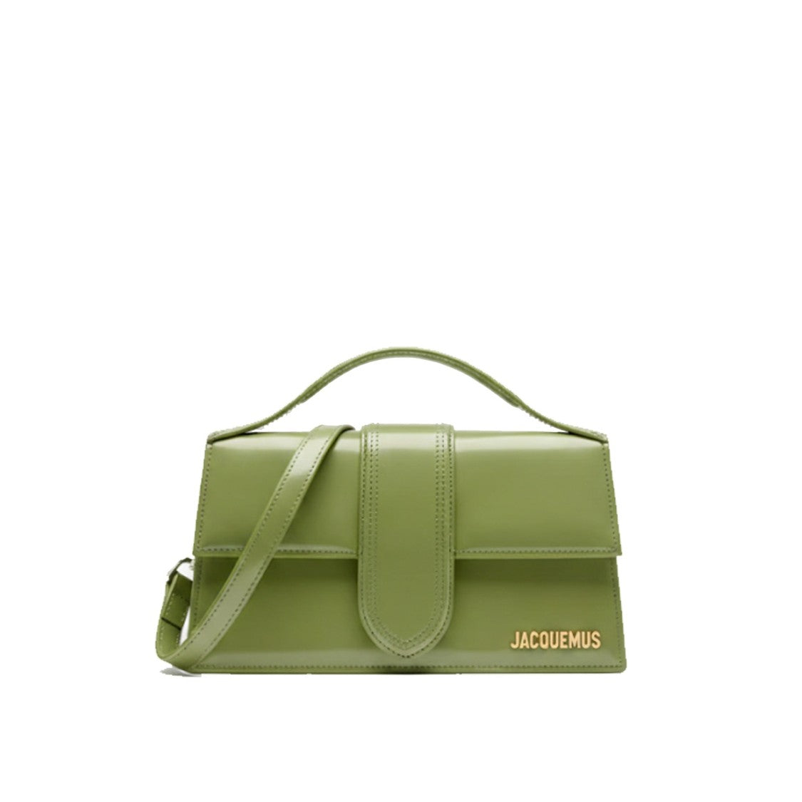 Jacquemus Green Leather Le Bambino Shoulder Bag