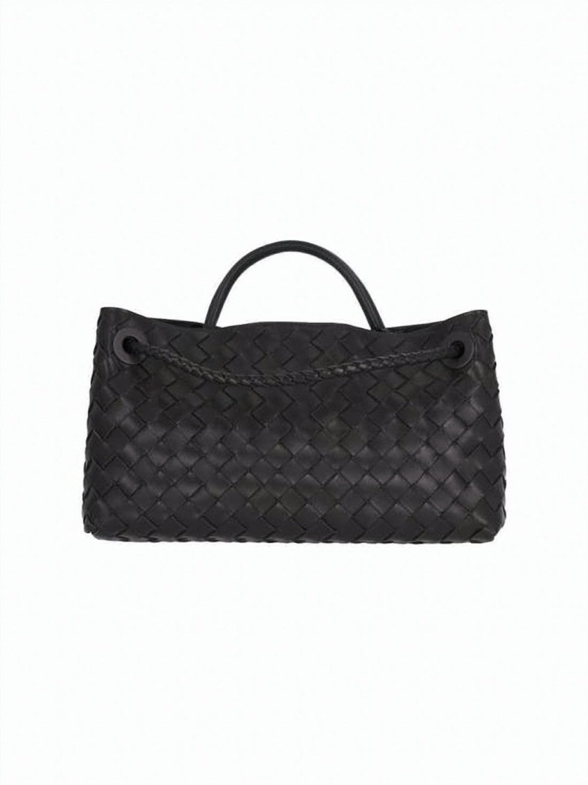 Bottega Veneta Woven Lambskin Shoulder Bag With Braided Drawstring Closure