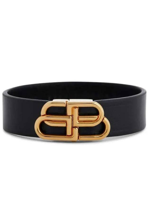 Luxury Balenciaga Trending 2025 BB Slim Cuff Bracelet Black