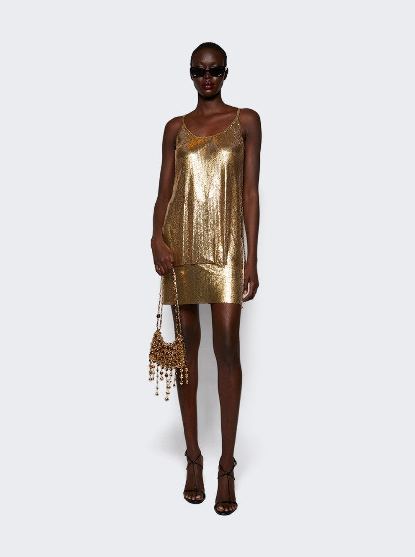 Rabanne 1969 Nano Bag Strass Gold