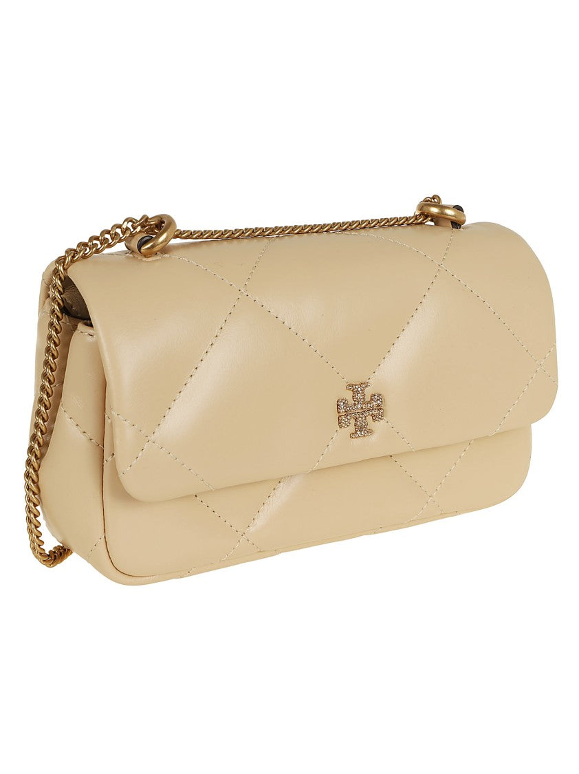 Tory Burch Vibrant Yellow/Orange Quilted Leather Handbag
