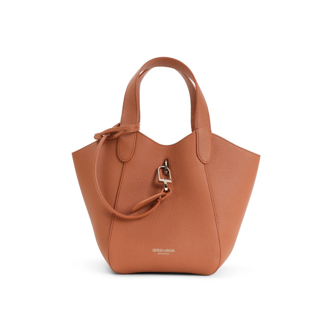 Giorgio Armani Brown Calf Leather Handbag