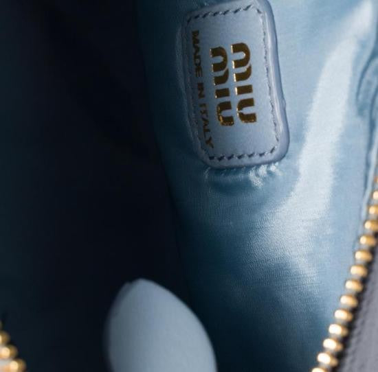 Miu Miu Textured Cotton Tote Bag