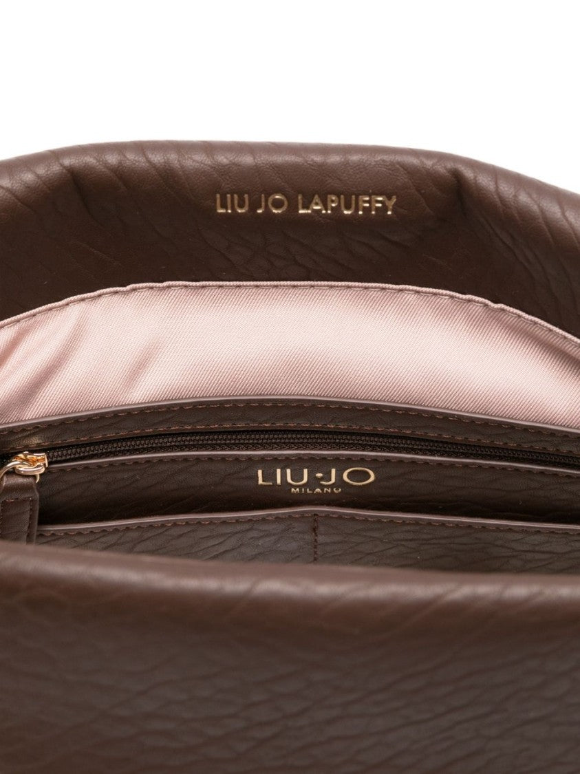 Liu Jo Beige Shoulder Bag With Gold-Tone Chain
