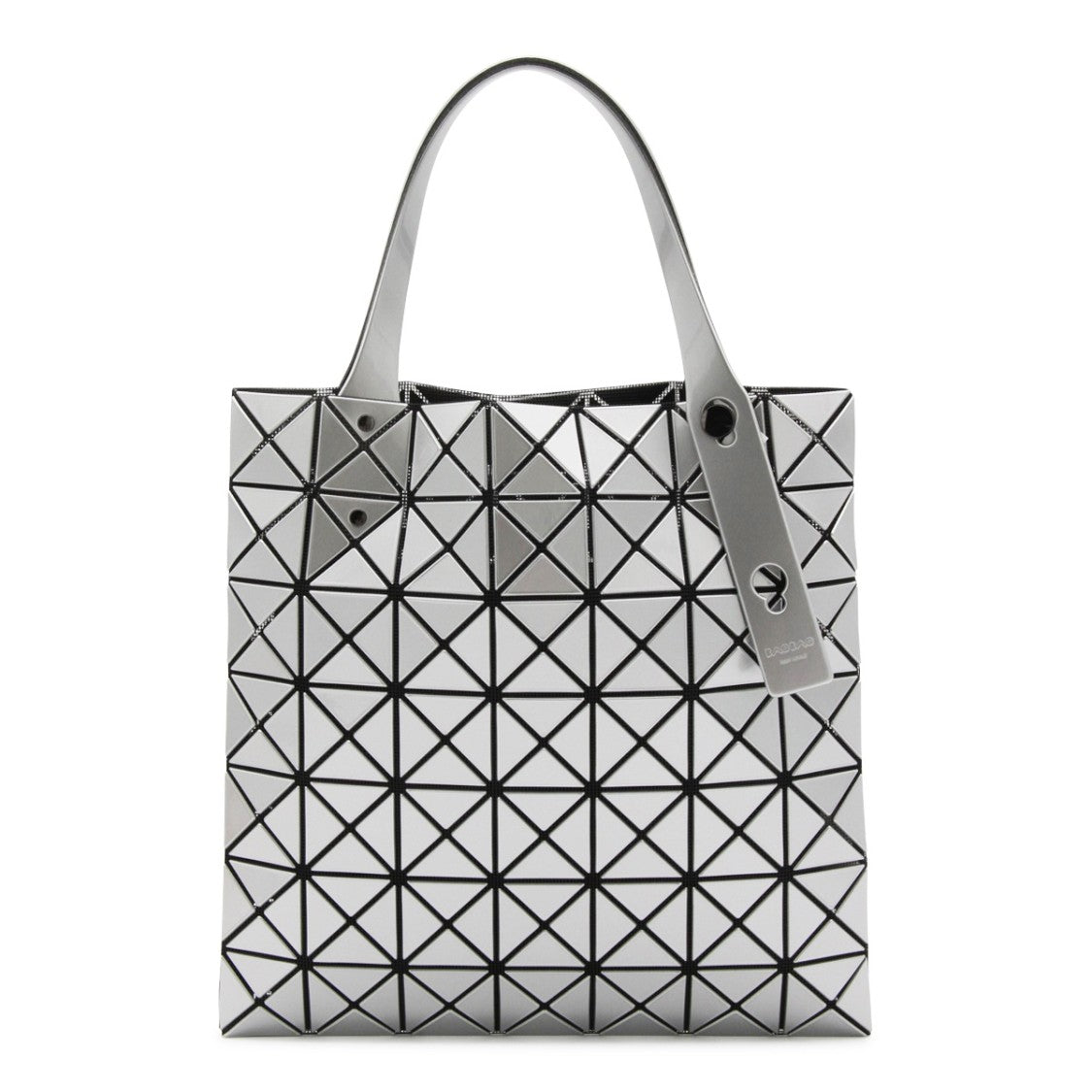 Bao Bao Issey Miyake Geometric Silver-Toned Bag With Architectural Design