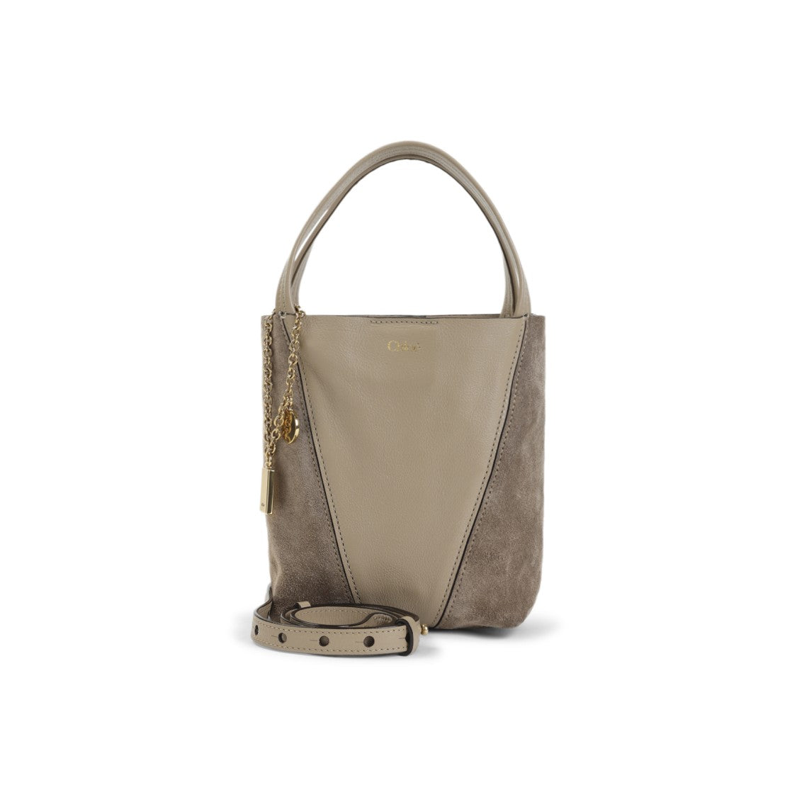 Chloé Structured Bucket Handbag In Buffalo Leather