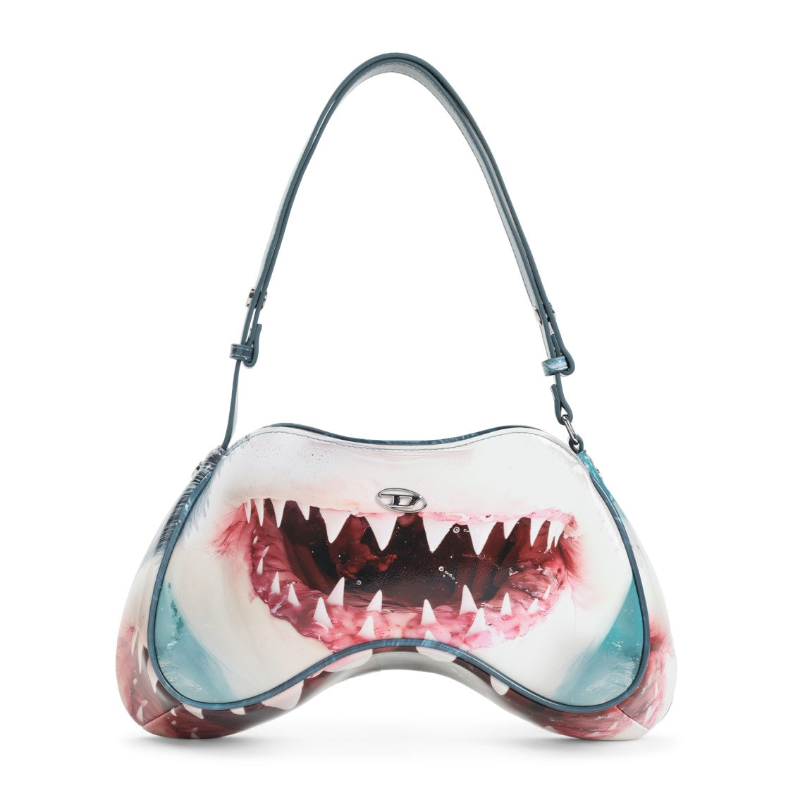 Diesel Curved Shark-Inspired Shoulder Bag