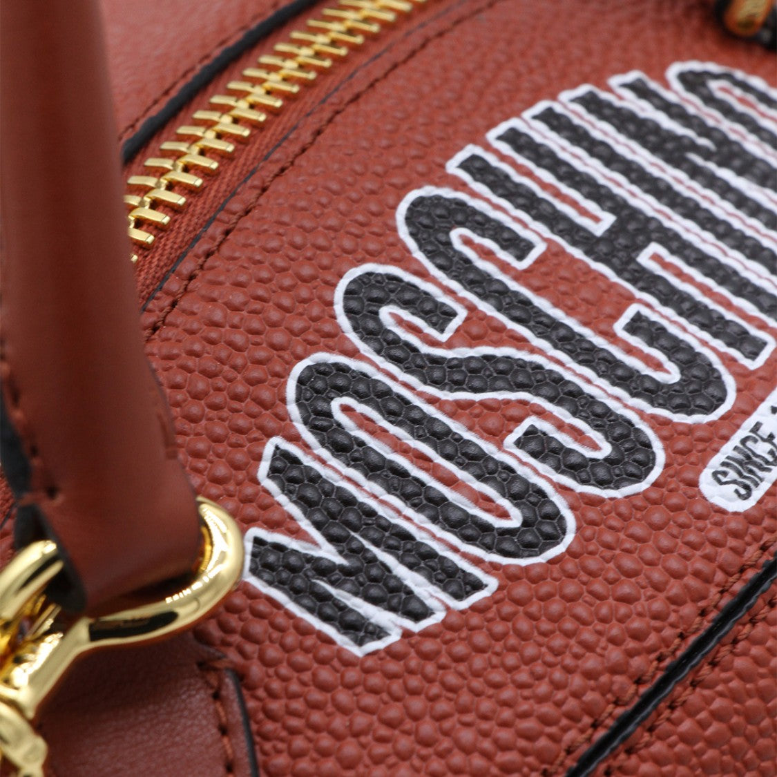 Moschino American Football-Shaped Brown Handbag