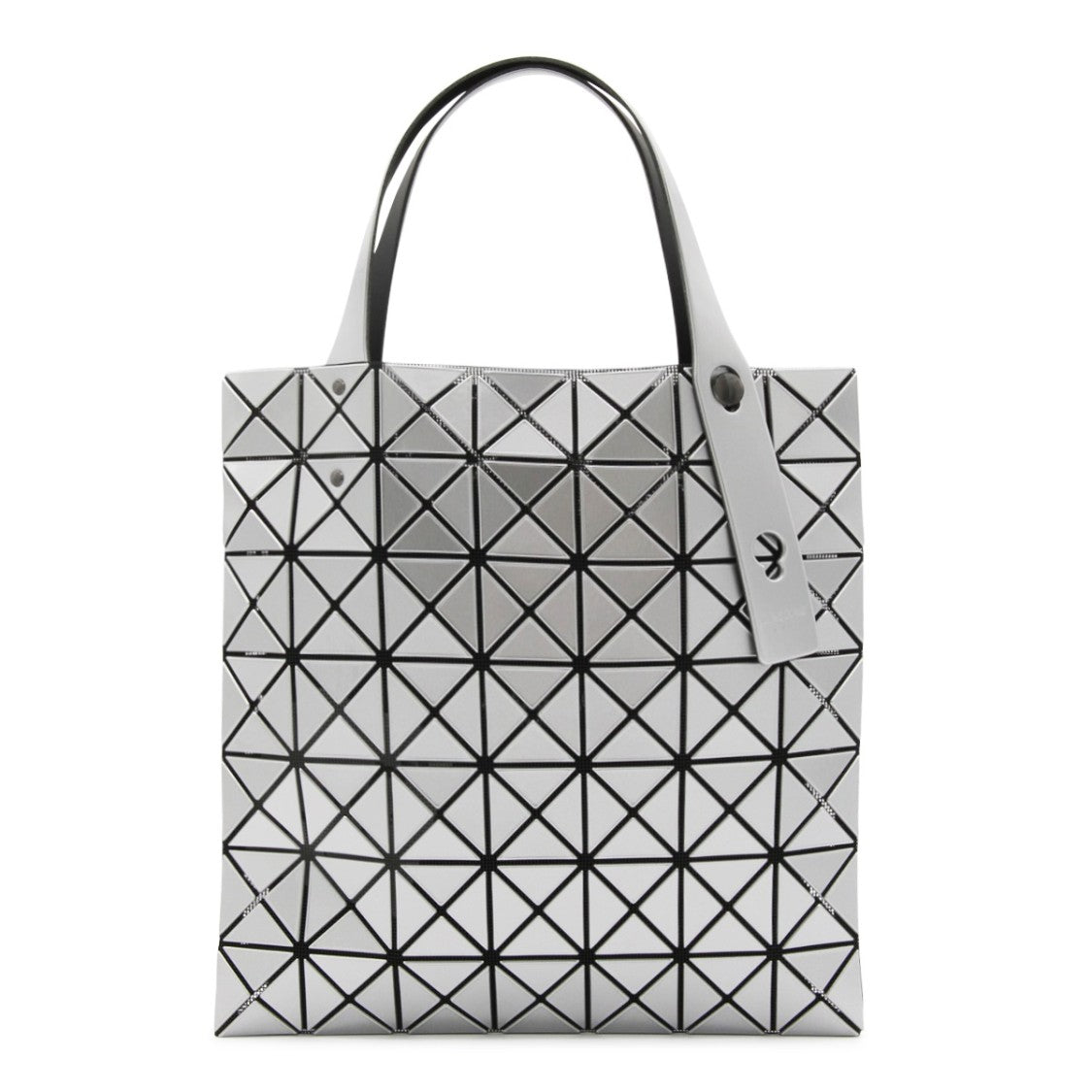 Bao Bao Issey Miyake Geometric Silver-Toned Bag With Architectural Design