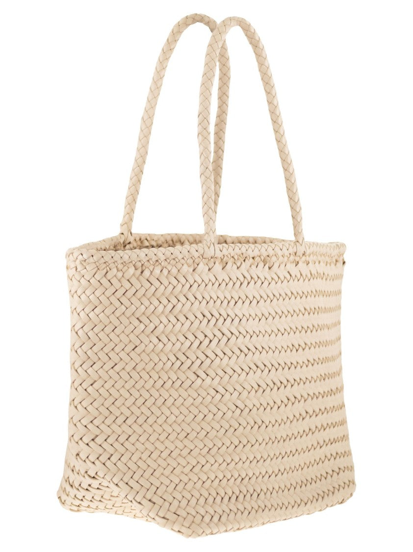 Dragon Grace Basket Small - Woven Leather Bag