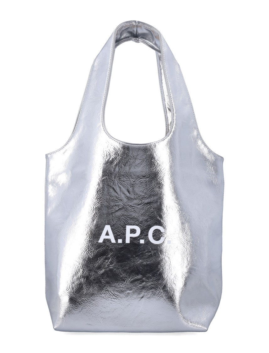 A.P.C. Contemporary Metallised Small Tote With Carry Options