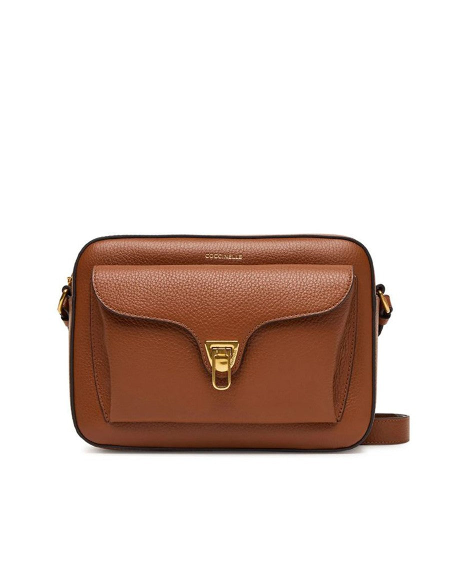 Coccinelle Beat Soft Large Bag In Cognac
