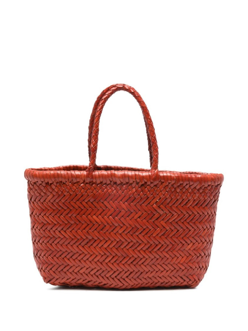 Dragon Diffusion Textured Calf Leather Handbag With Woven Design