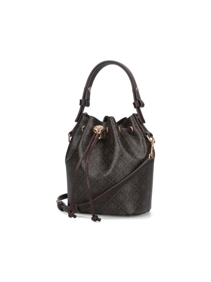Tory Burch "T Monogram" Mini Bucket Bag