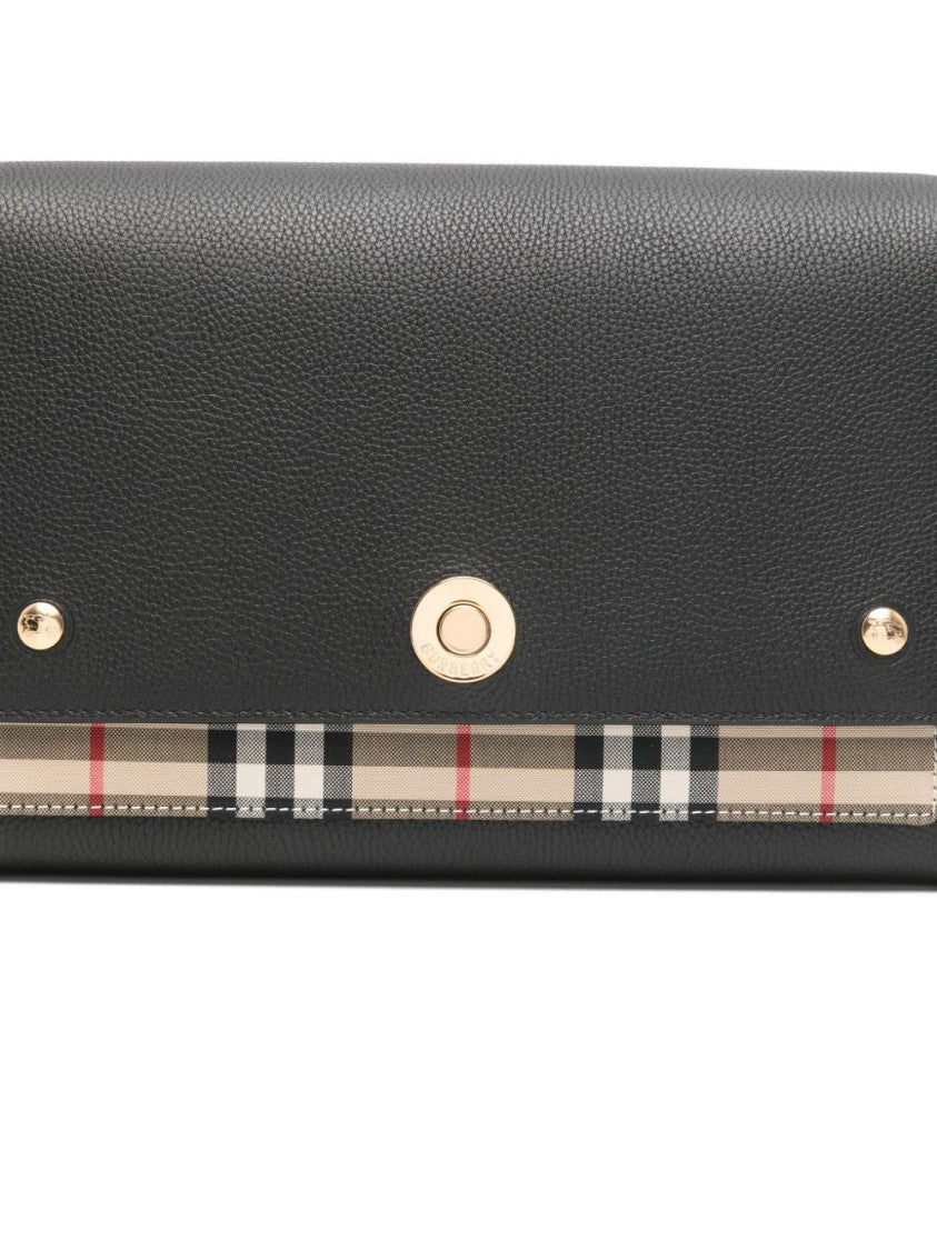 Burberry Textured Calf Grain Leather Bag