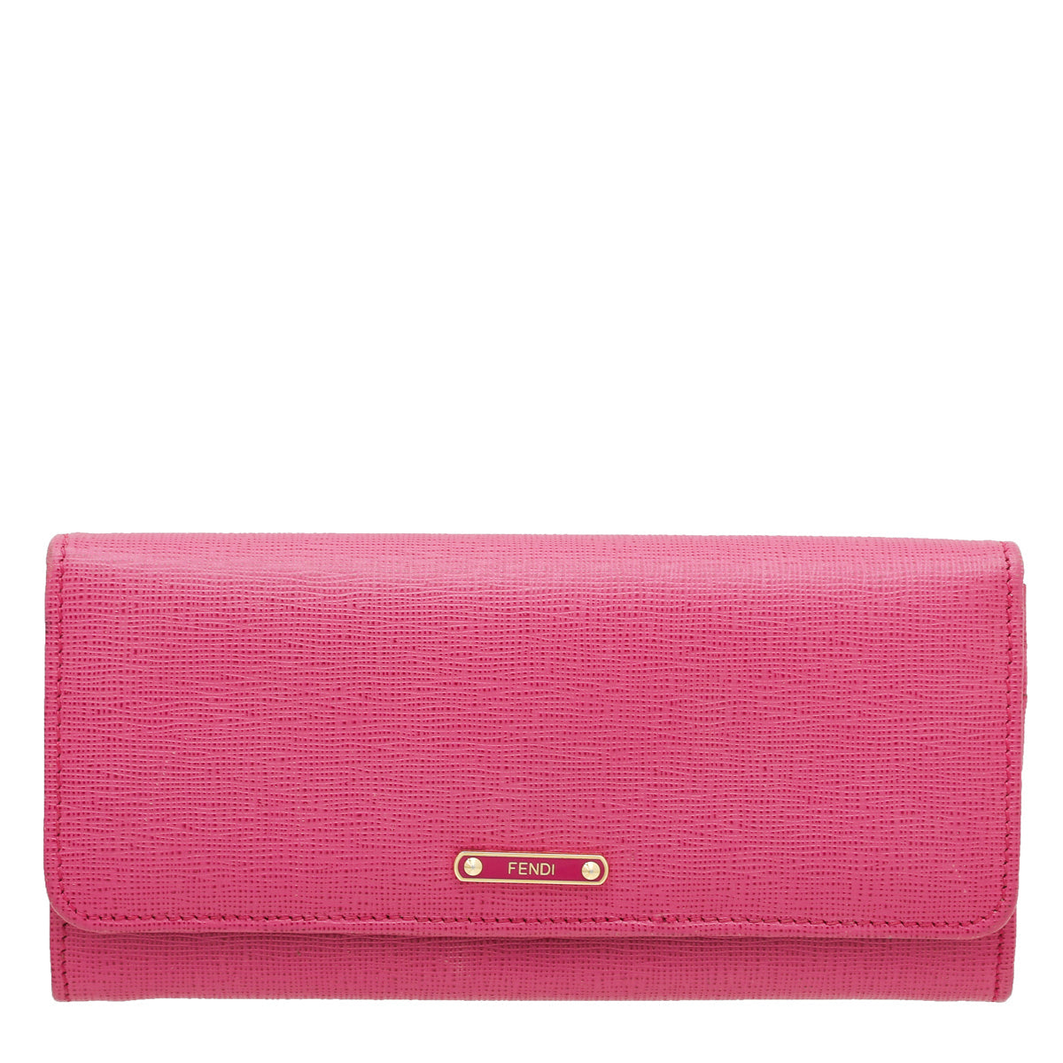 Fendi Pink Crayons Continental Wallet