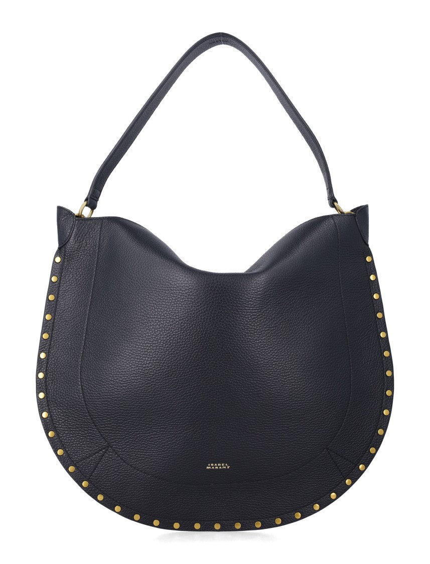 Isabel Marant Oskan Black Suede Hobo Bag