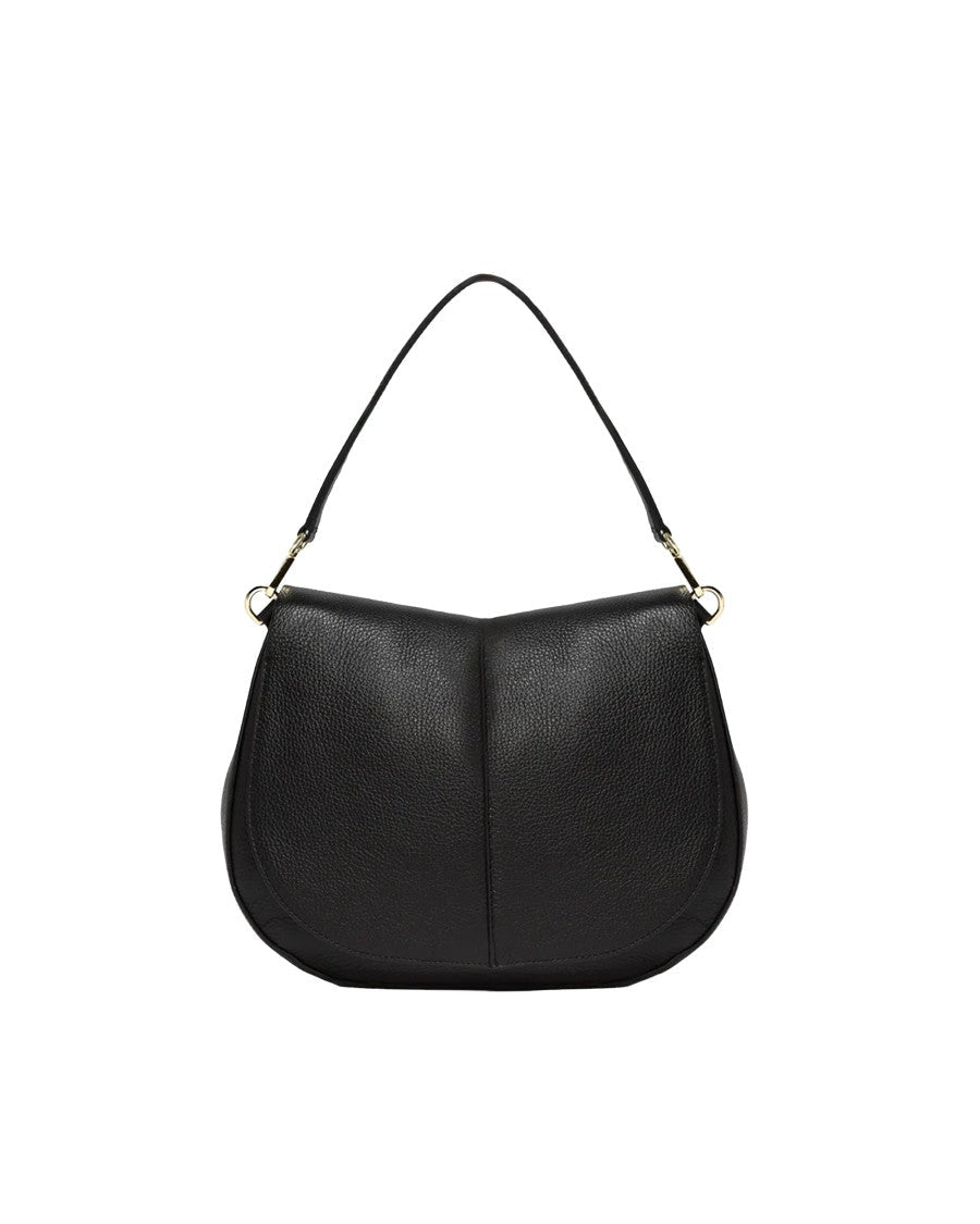Gianni Chiarini Black Helena Round Shoulder Bag