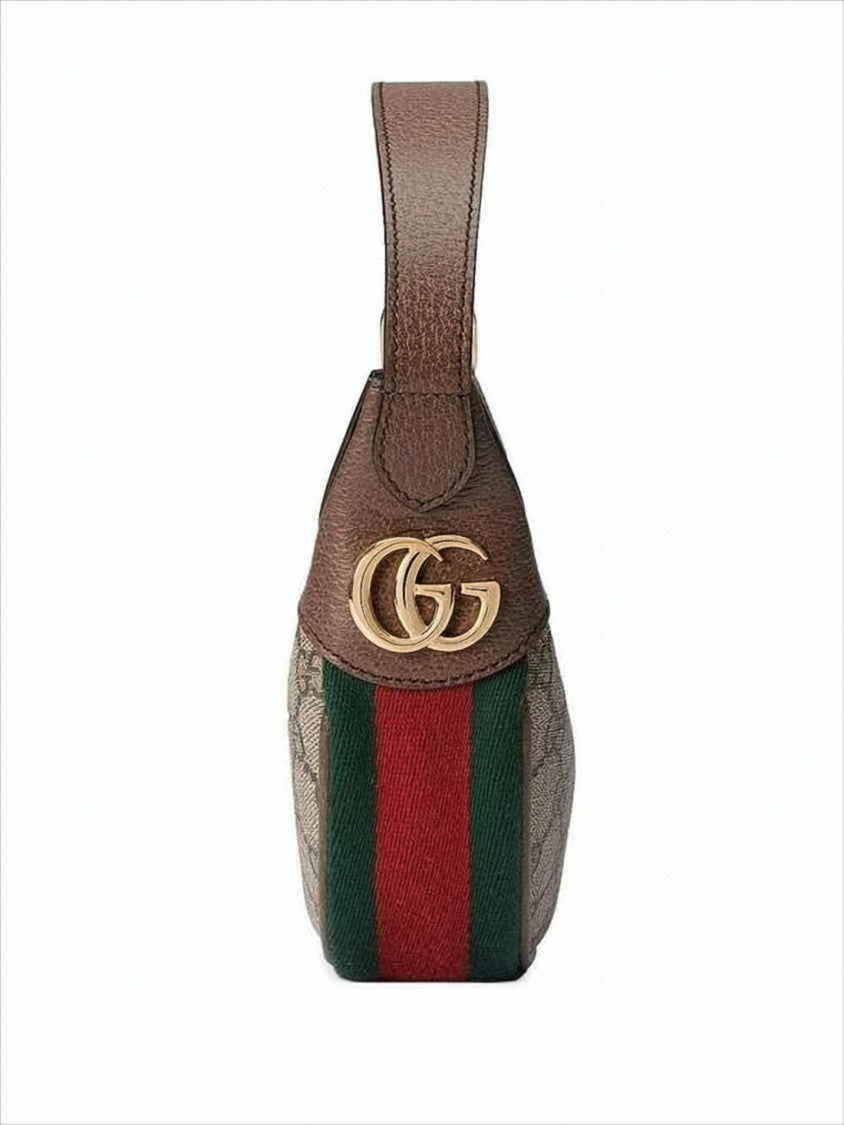 Gucci Crescent-Shaped Shoulder Bag With Monogram Canvas