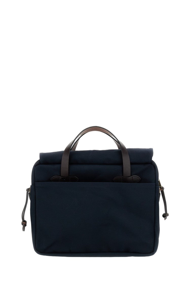 Filson Navy Cotton Twill Briefcase