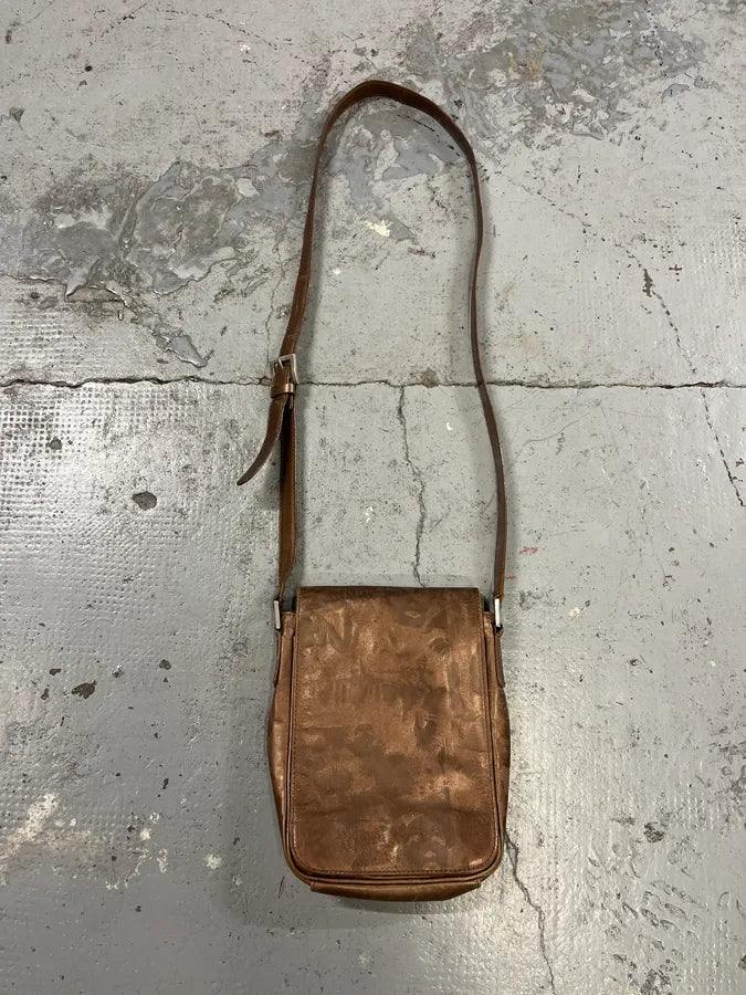 FW1995 Jean Paul Gaultier Dietrich Brown Leather Shoulder Bag
