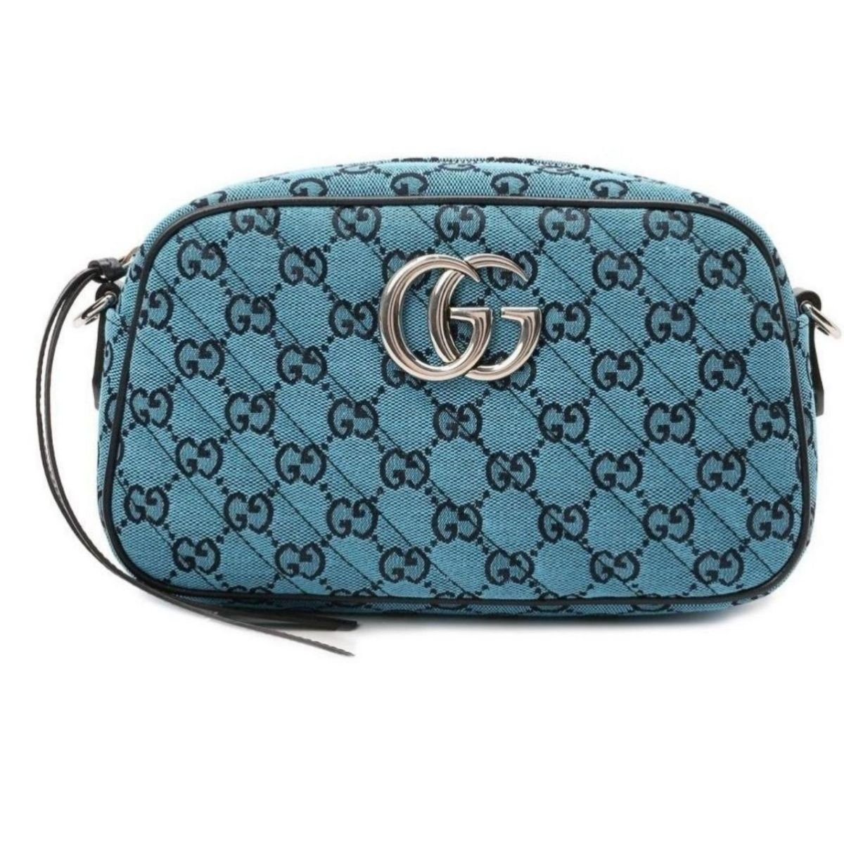 GG Marmont Quilted Crossbody Bag in Blue