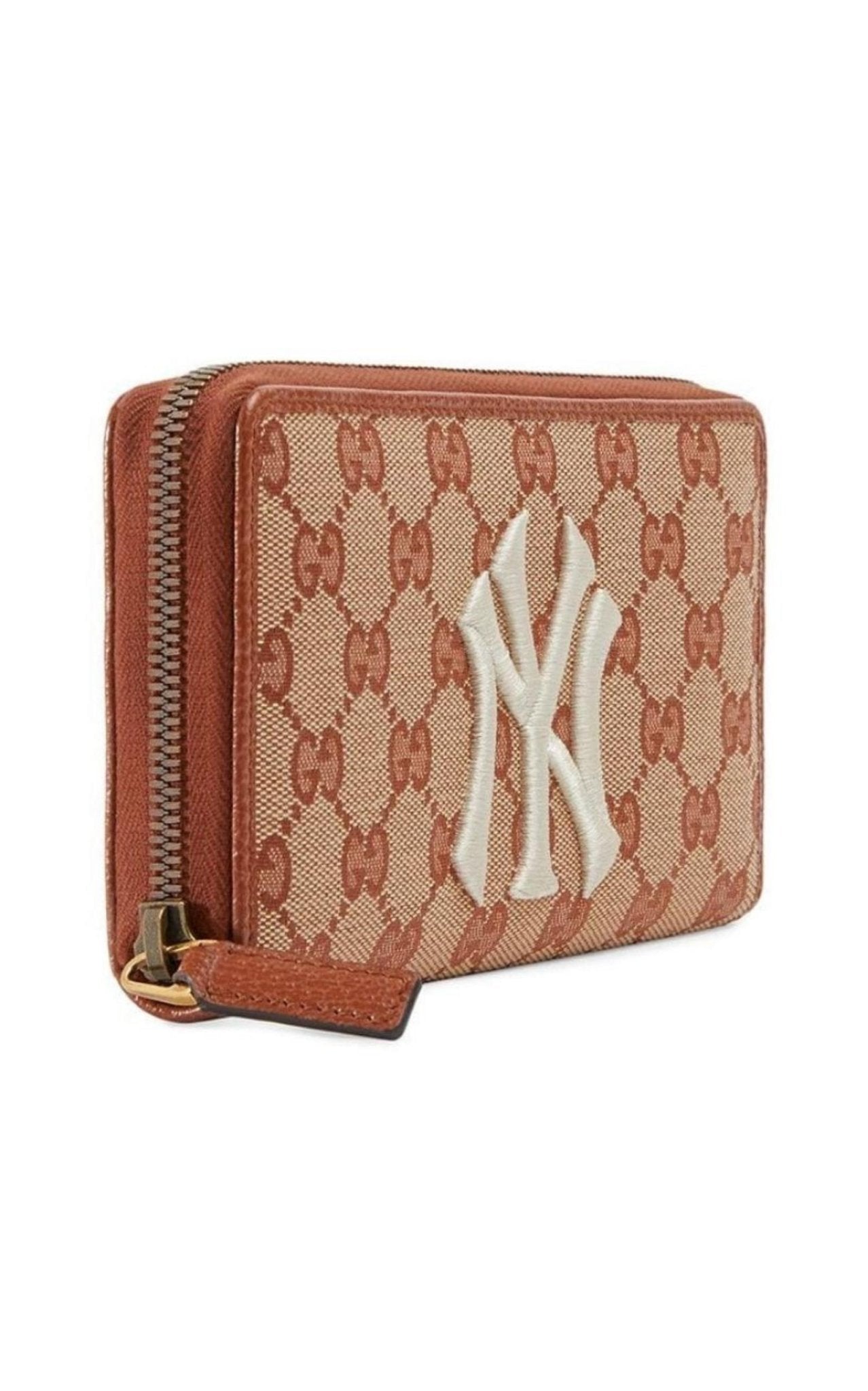 GG Zip Around Wallet with New York Yankees Patch