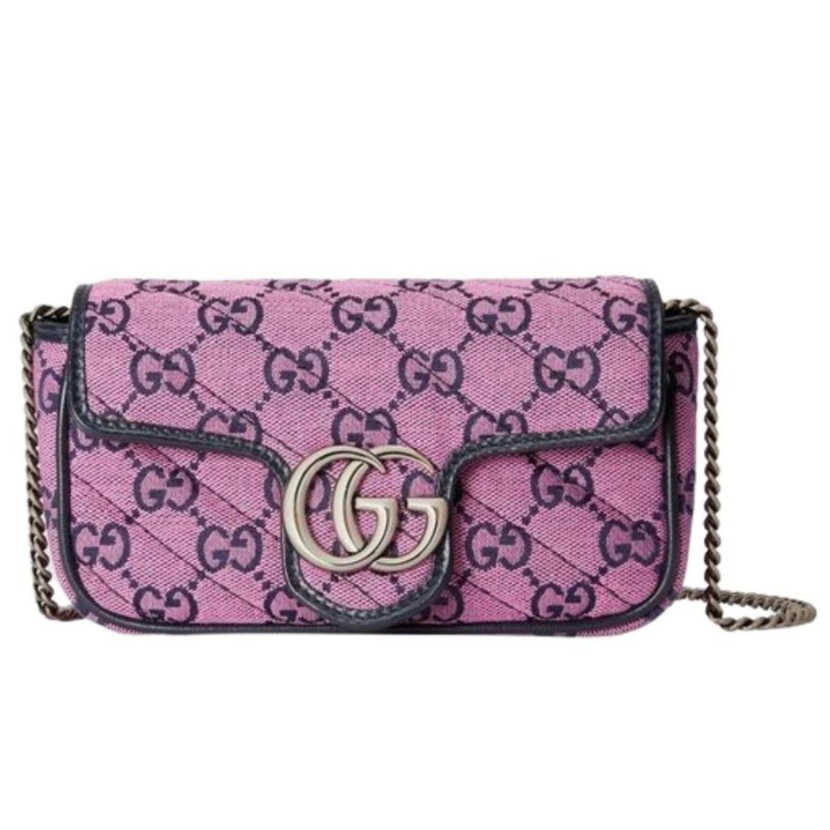 Pink GG Marmont Pink Super Mini Bag