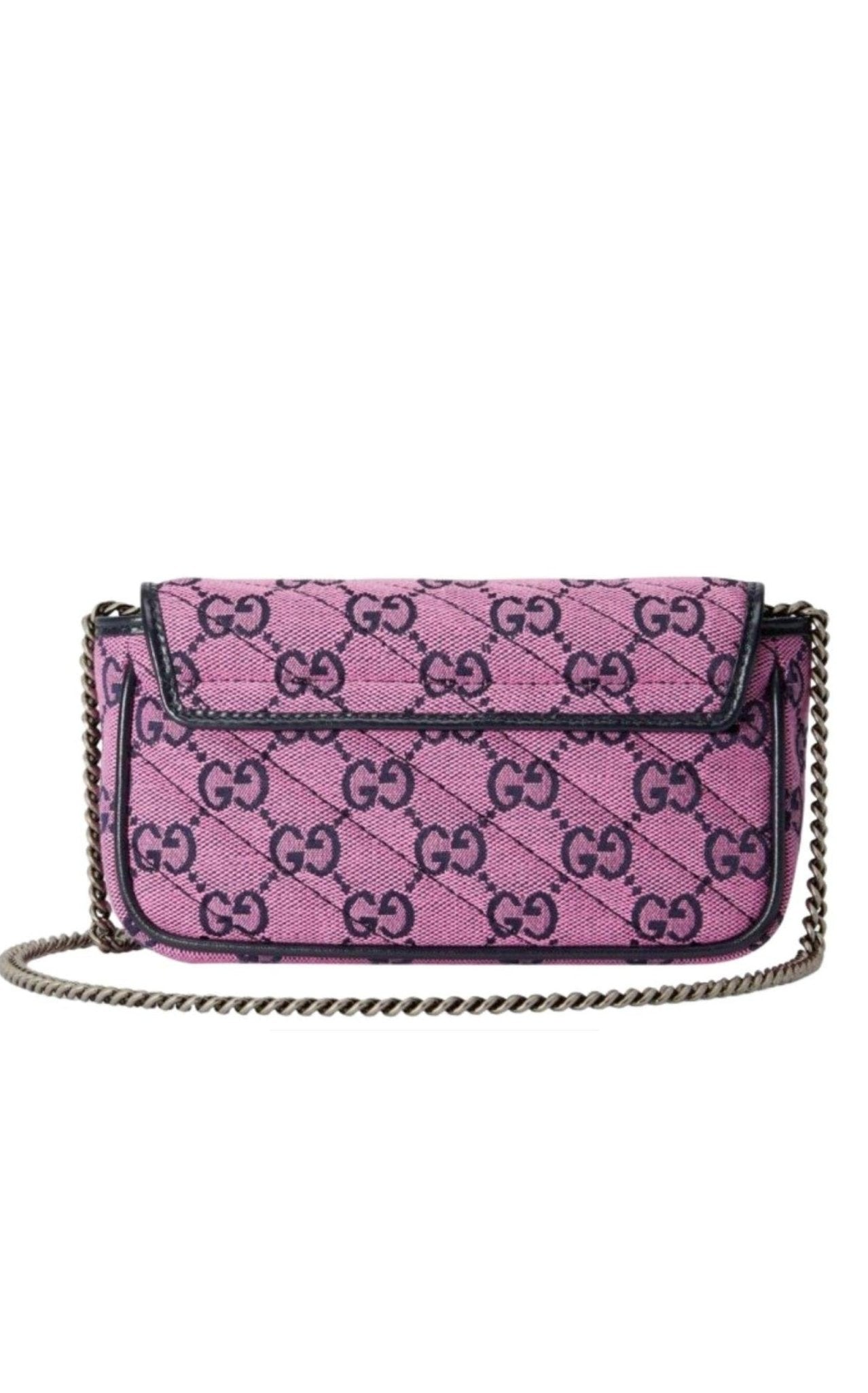 Pink GG Marmont Pink Super Mini Bag