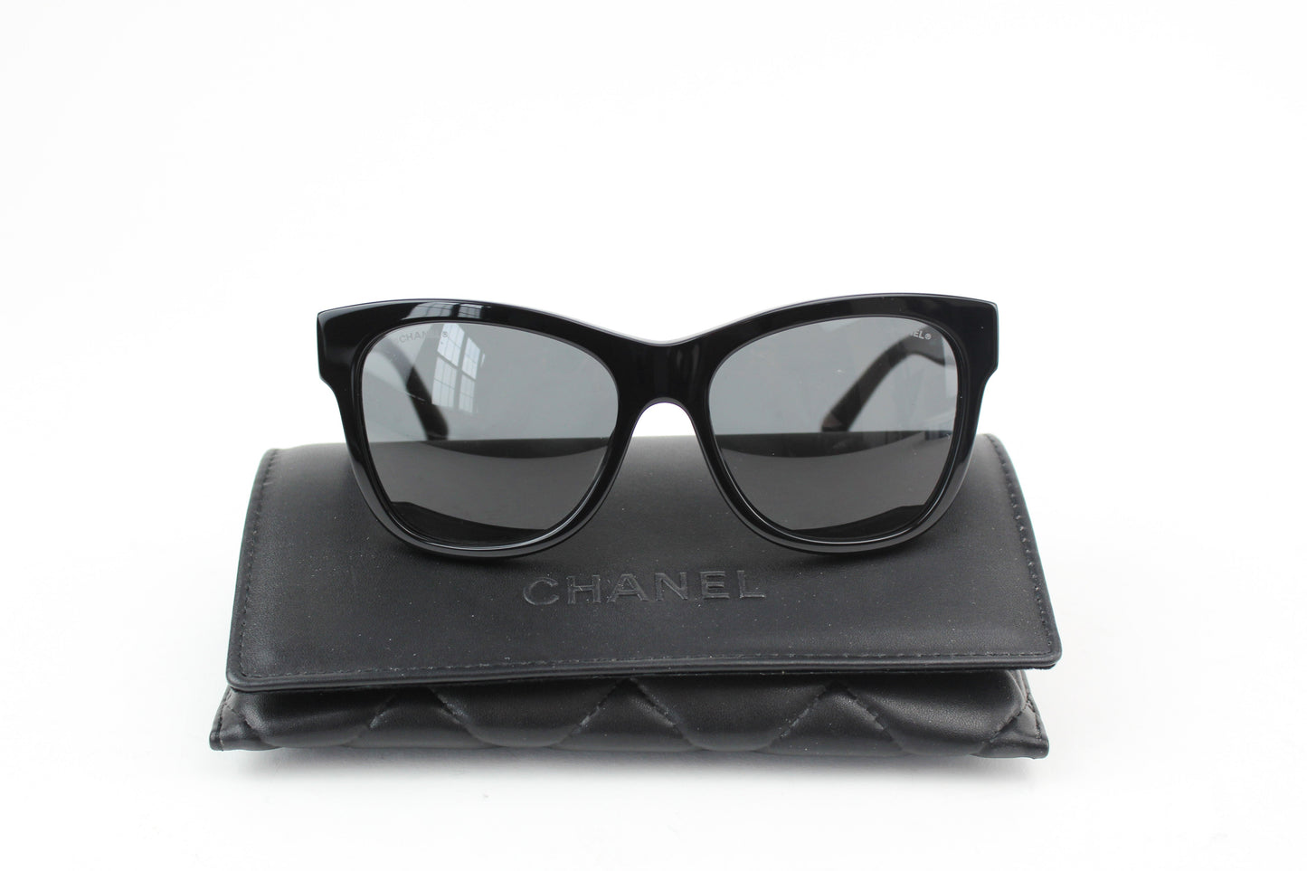 Chanel Square Sunglasses with Black Lenses