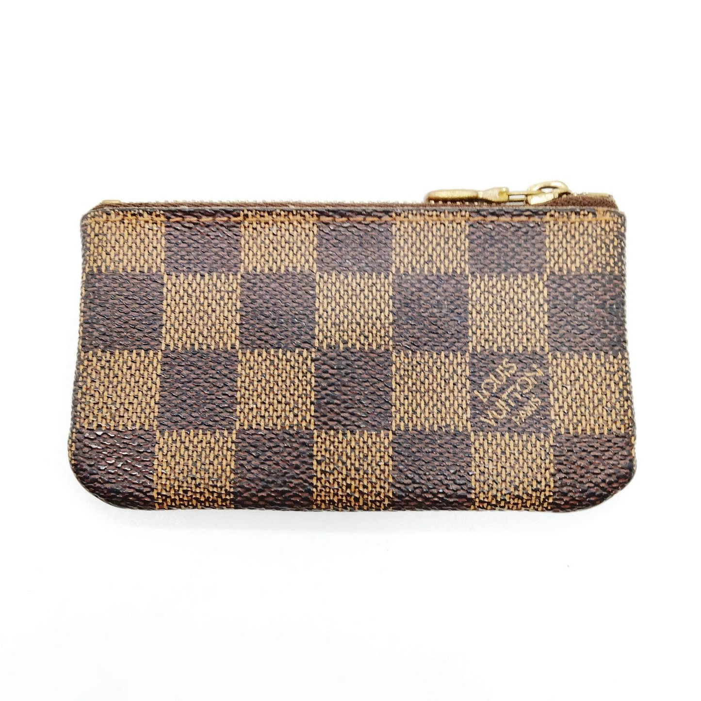 Louis Vuitton Pochette Cles Coin Purse N65628 Brown Damier Ebene CA0064