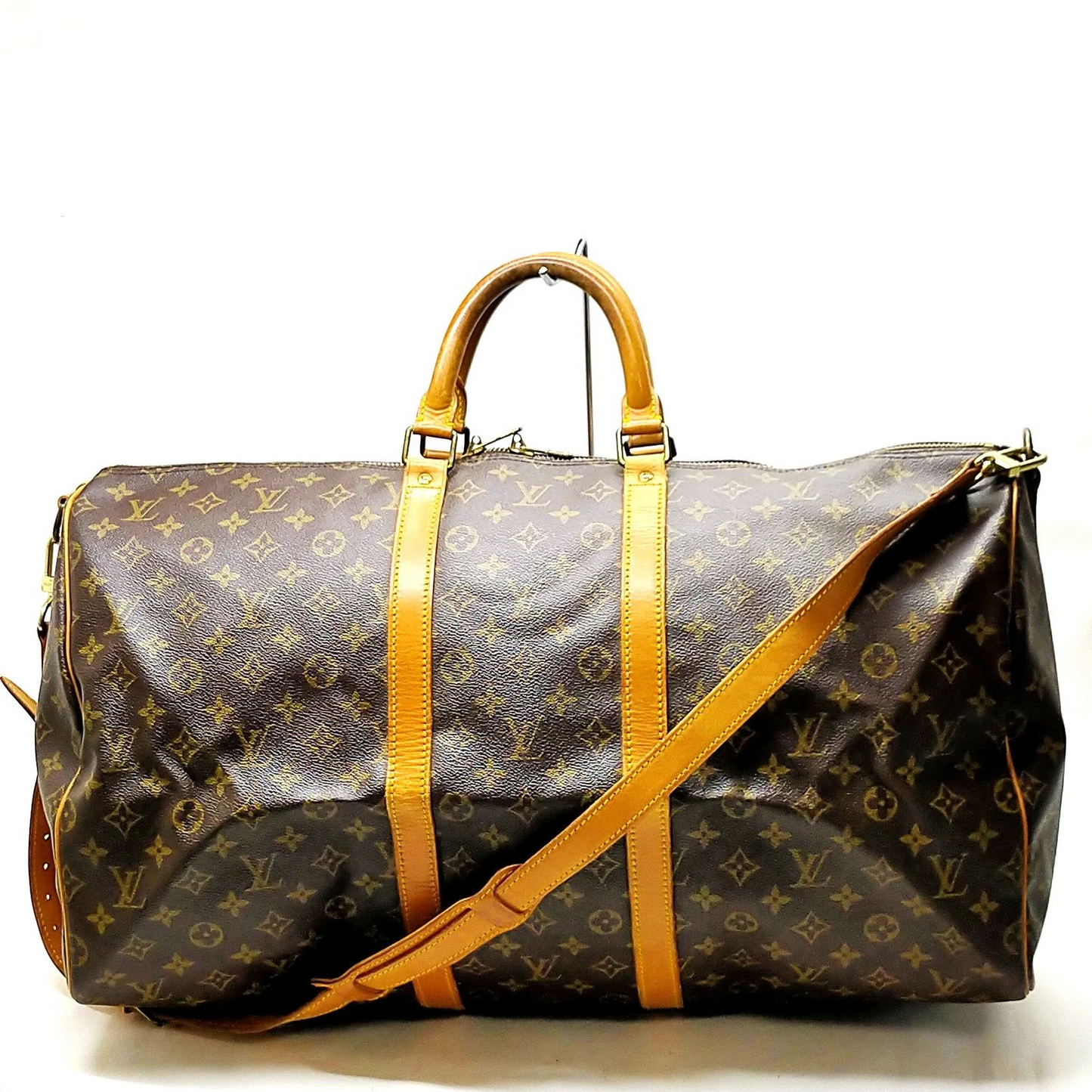 Louis Vuitton Keepall Bandoulière 55 Boston Bag Brown Monogram VI881