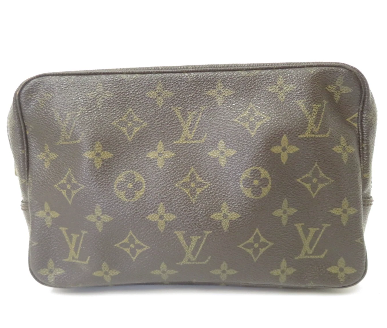 $600 1986 Louis Vuitton Monogram Trousse Toilette 23 Clutch Pouch Bag 861TH