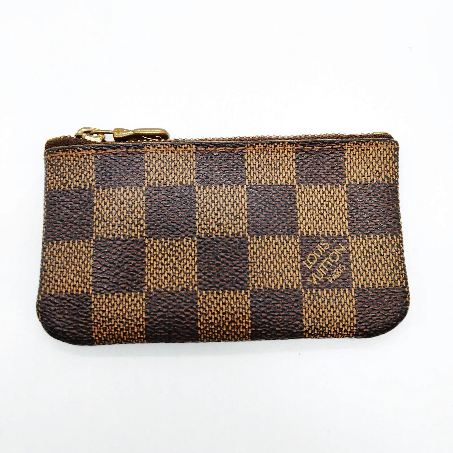 Louis Vuitton Pochette Cles Coin Purse N65628 Brown Damier Ebene CA0064
