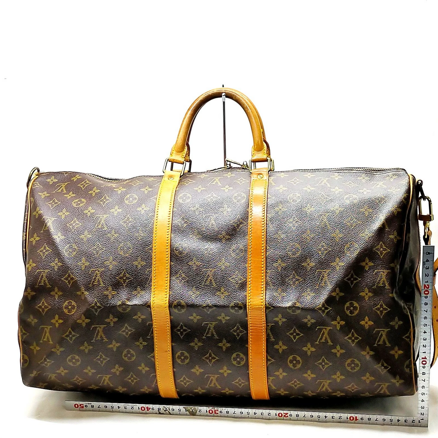 Louis Vuitton Keepall Bandoulière 55 Boston Bag Brown Monogram VI881