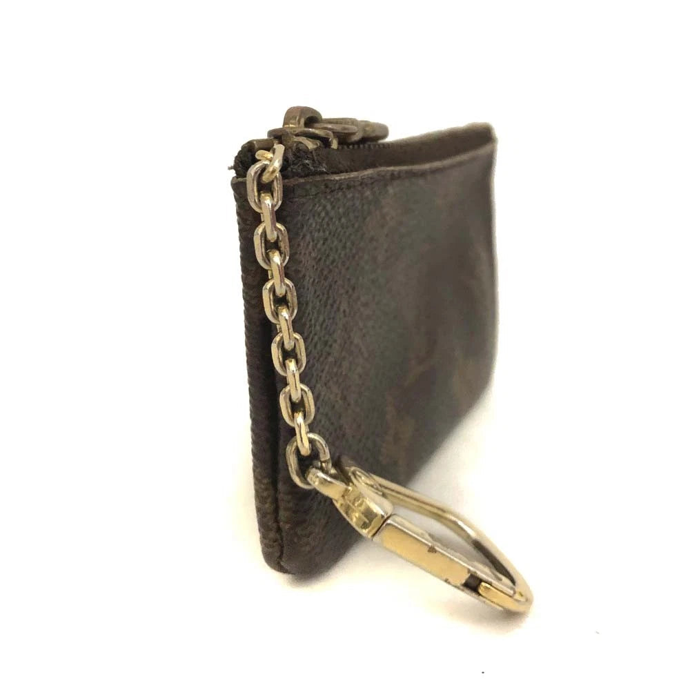 Louis Vuitton Monogram Pochette Cles Wallet Coin Purse Brown CA1020