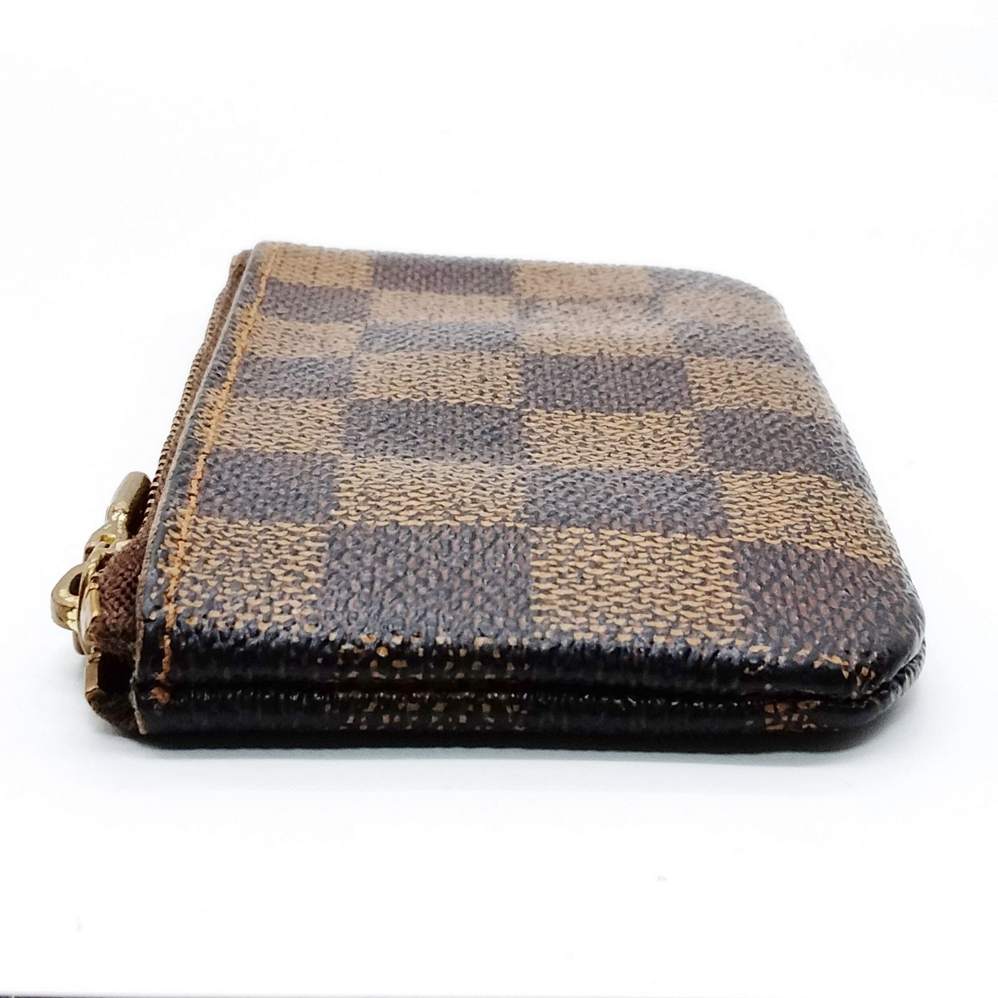 Louis Vuitton Pochette Cles Coin Purse N65628 Brown Damier Ebene CA0064