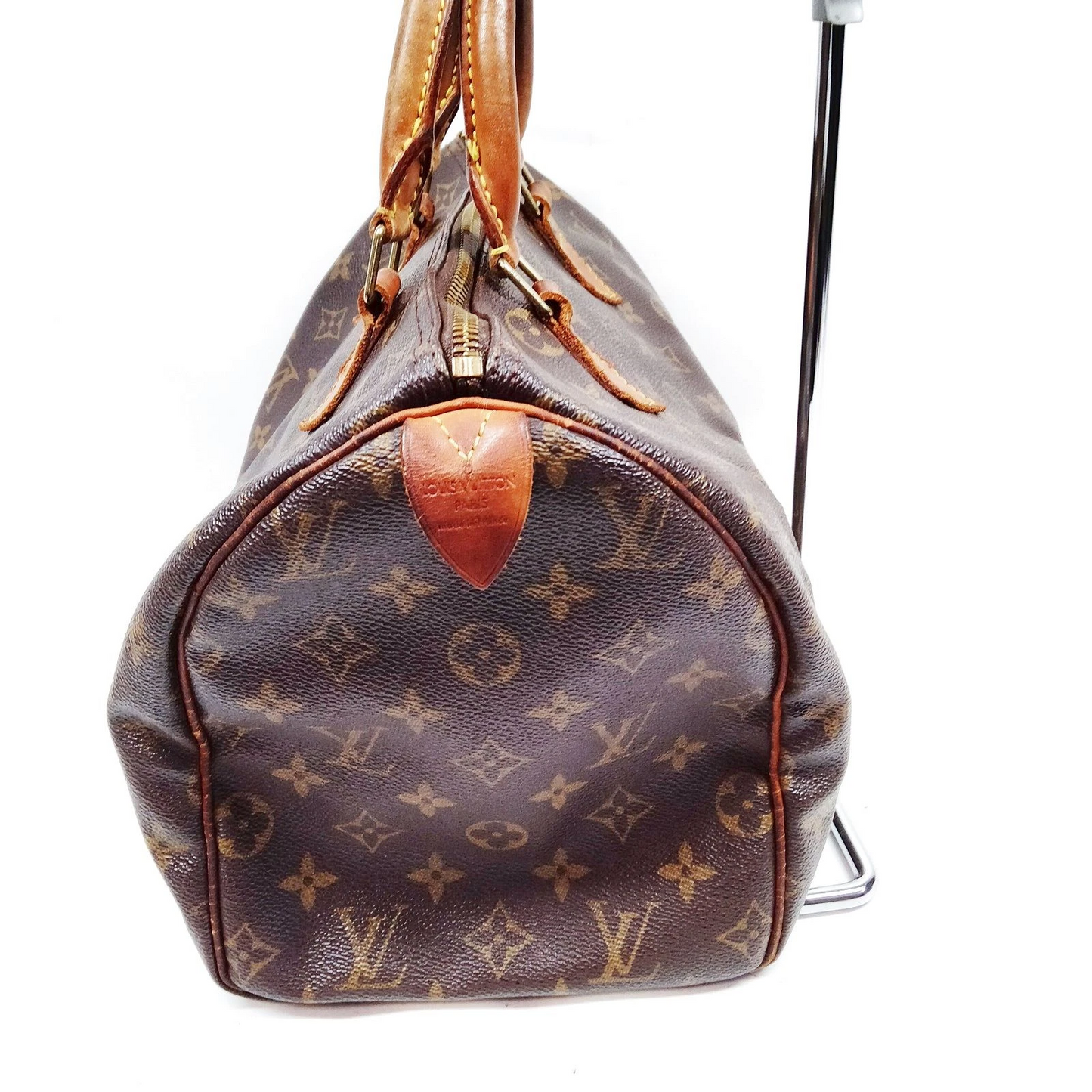 $1630 2000 Louis Vuitton LV Hand Bag Speedy 30 Brown Monogram TH0070