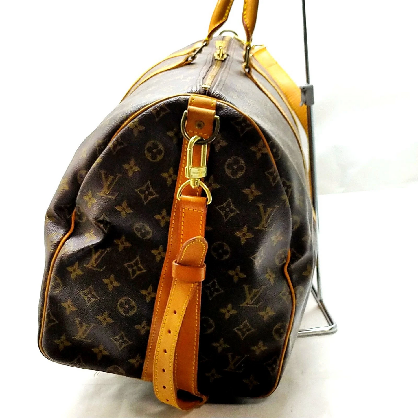 Louis Vuitton Keepall Bandoulière 55 Boston Bag Brown Monogram VI881