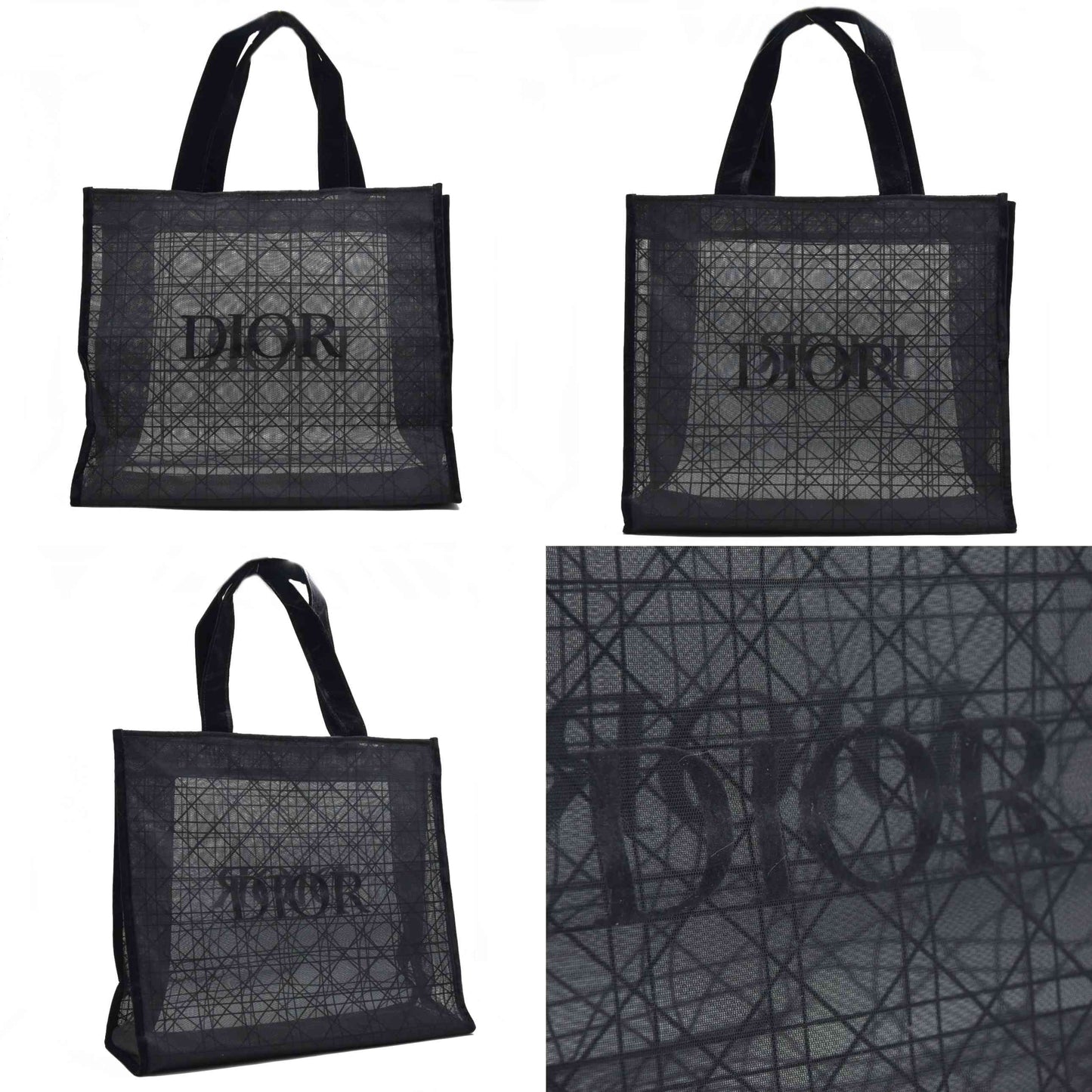 DIOR Beauty Mesh Tote Black Cannage Lace Novelty GWP 2025 New ReleasE