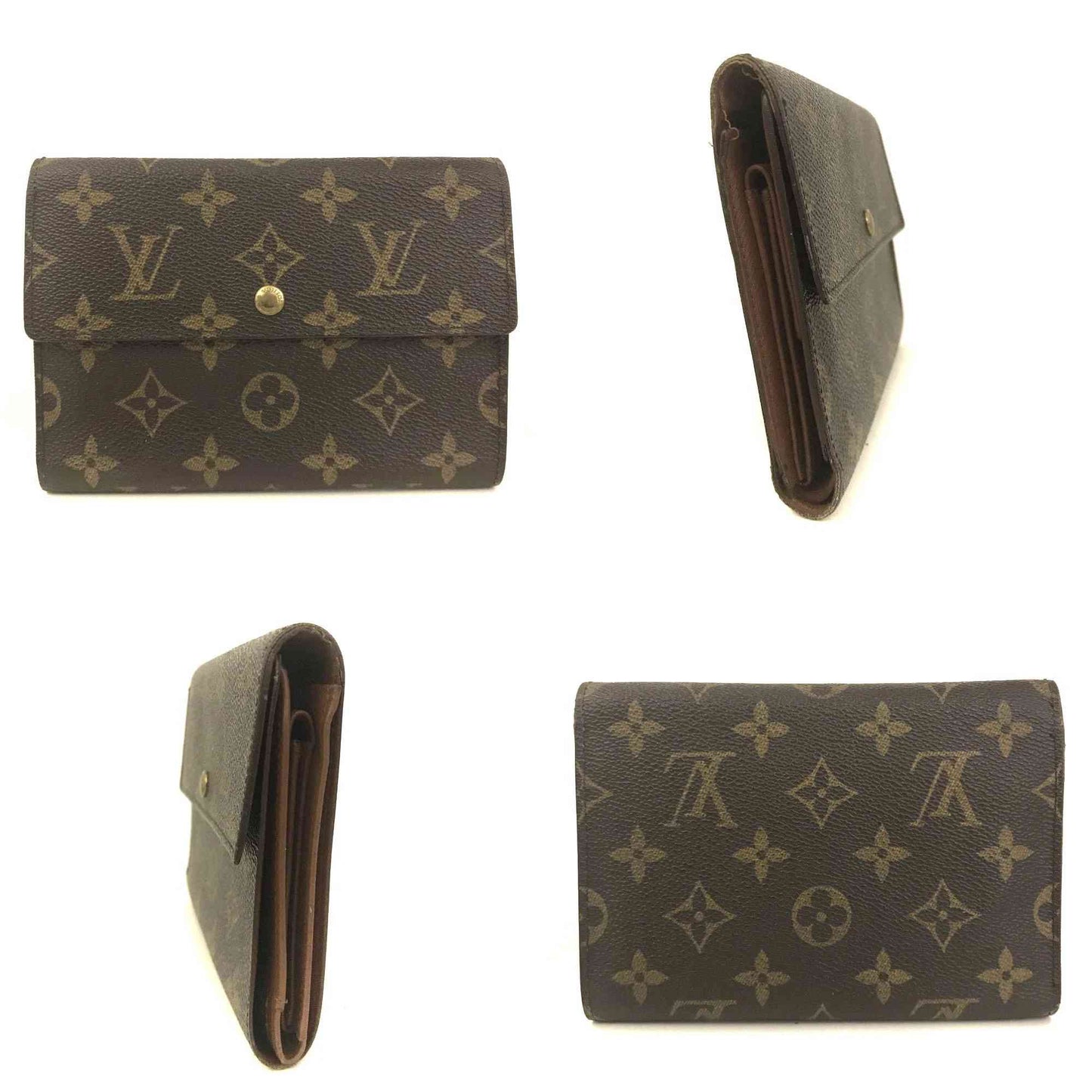 Louis Vuitton Monogram Porte Tresor Etui Papiers Trifold Wallet SP1917