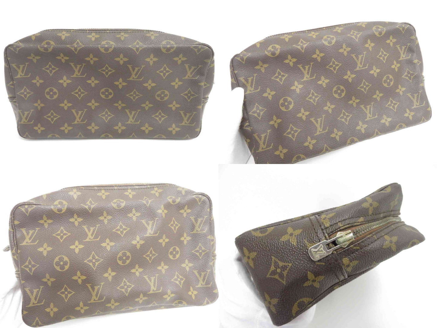$600 1985 Louis Vuitton Monogram Trousse Toilette 28 Clutch Pouch Bag 851