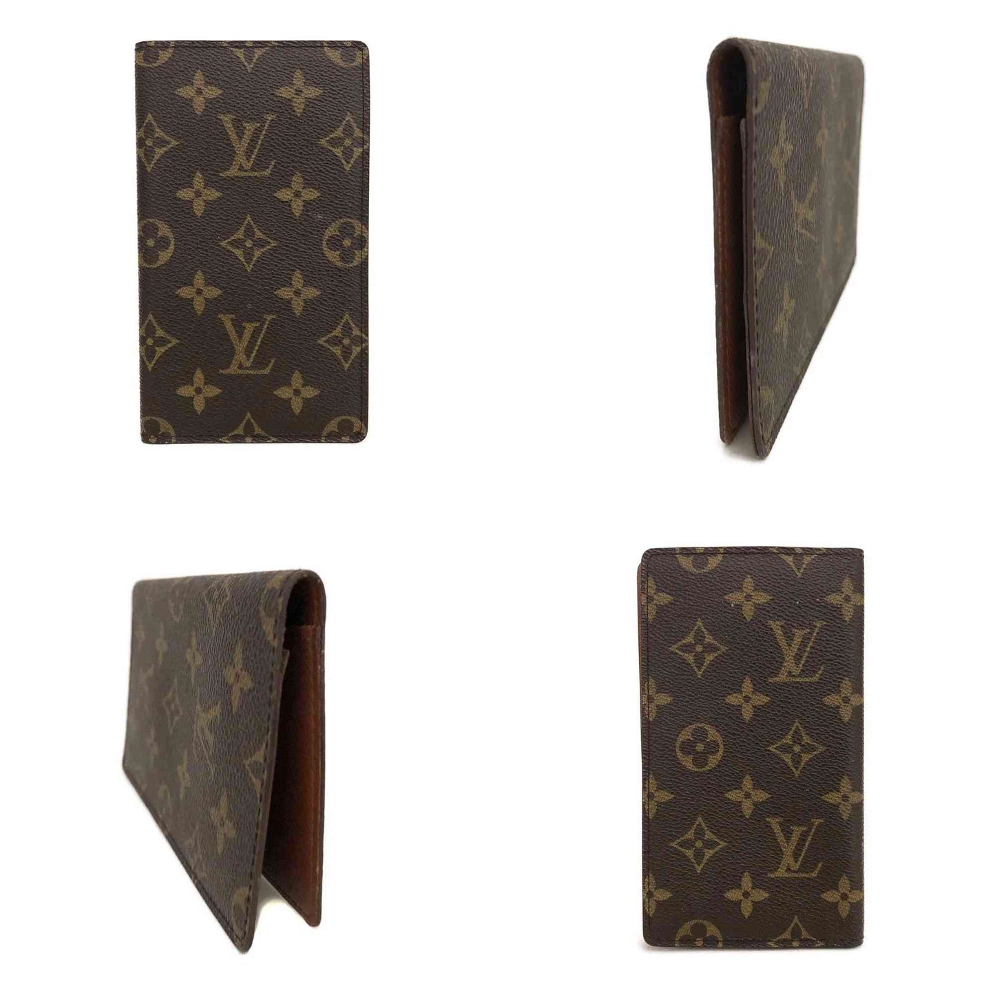 Louis Vuitton Monogram Agenda De Poche Pocket Notebook Cover Brown CA0928