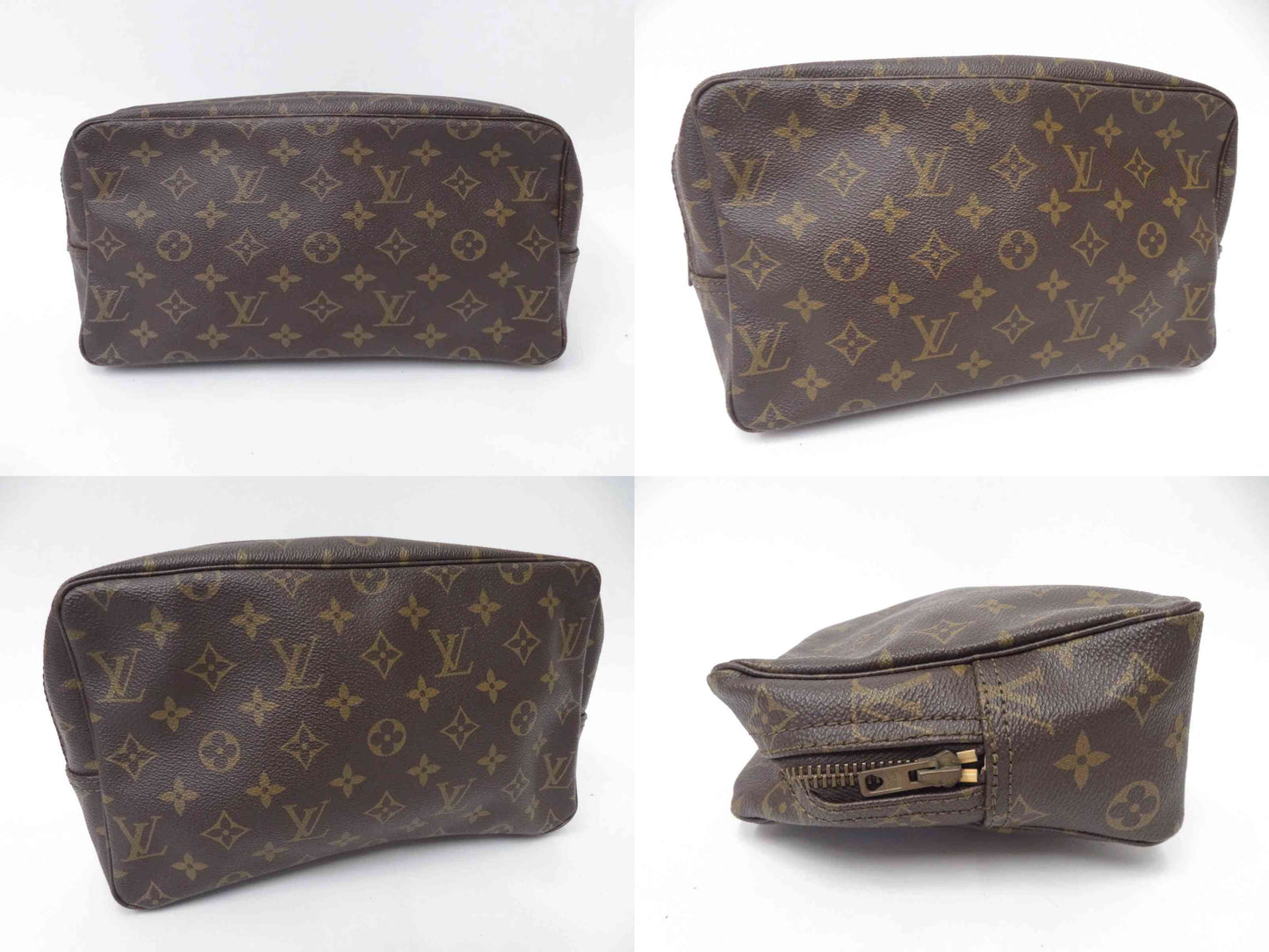 $600 1982 Louis Vuitton Monogram Trousse Toilette 28 Clutch Pouch Bag 821