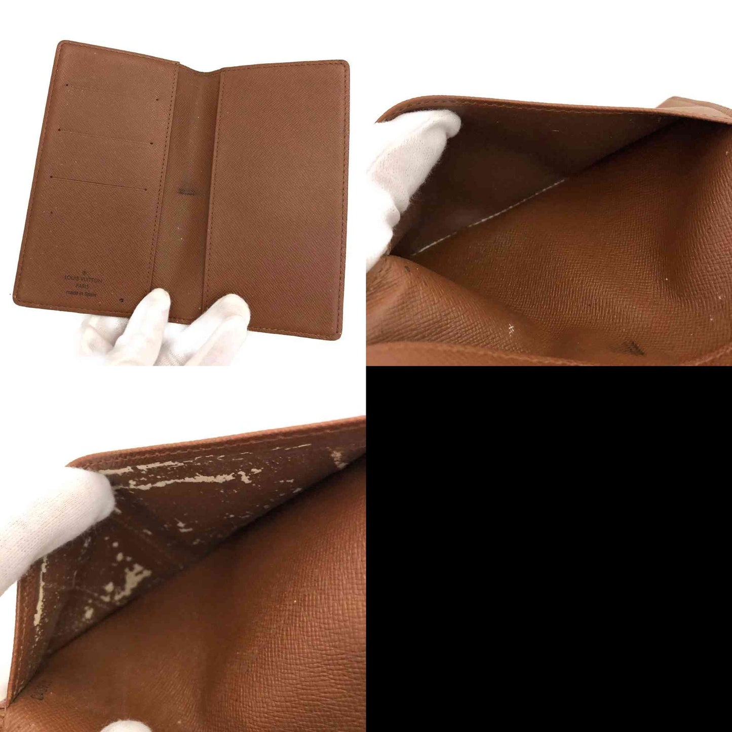 Louis Vuitton Monogram Agenda De Poche Pocket Notebook Cover Brown CA0928