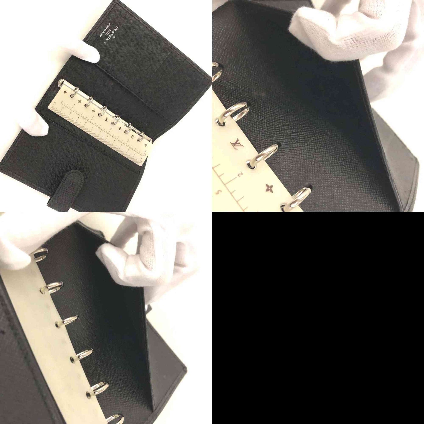 Louis Vuitton Taiga Agenda PM Leather Notebook Cover Ardoise CA0024