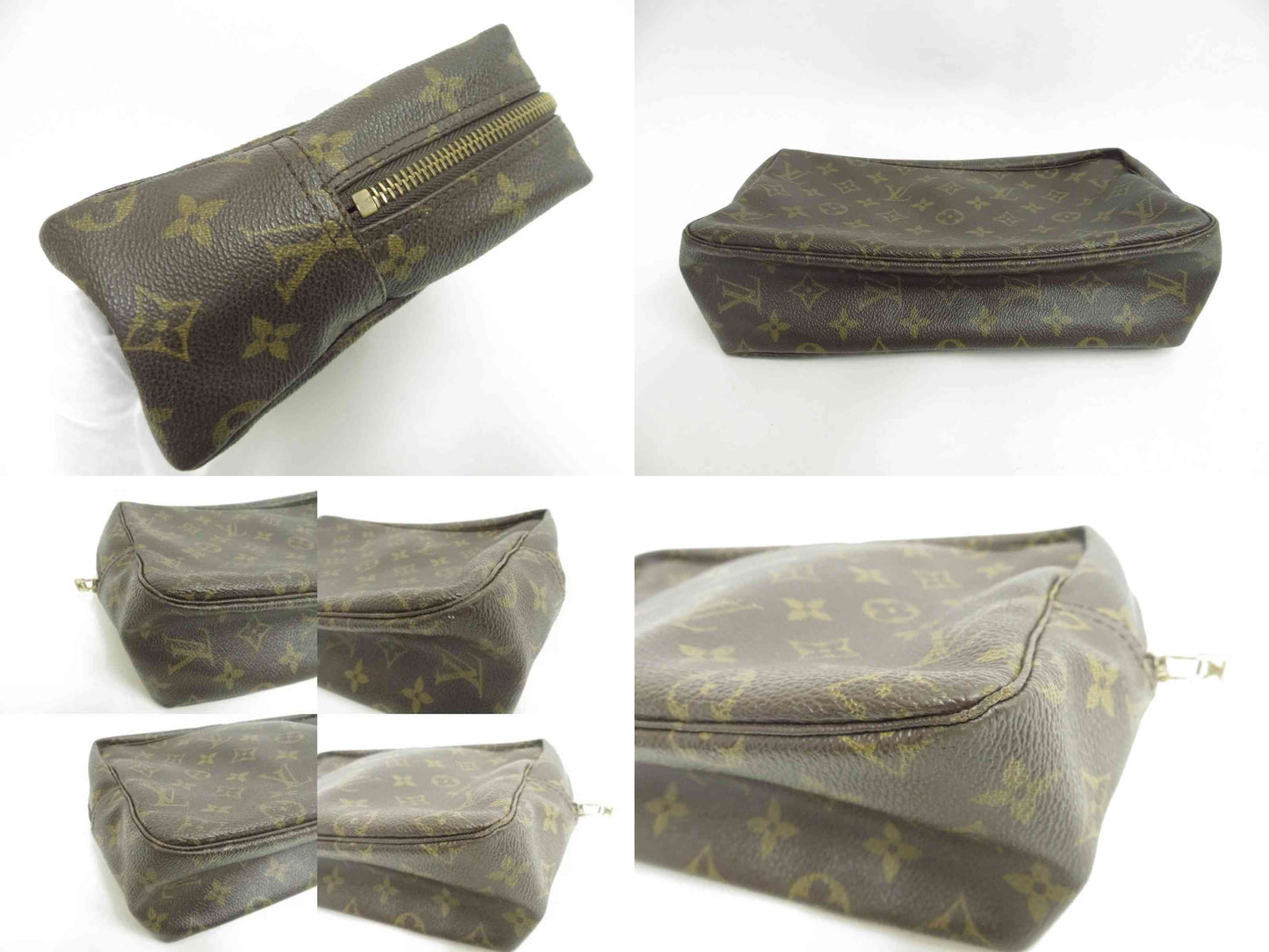 $600 1988 Louis Vuitton Monogram Trousse Toilette 28 Clutch Pouch Bag 884NO